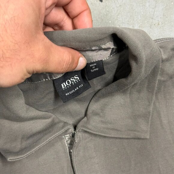 Hugo Boss Polo Shirt Short Sleeve Regular Fit Stretch Cotton Brown XL - Picture 5 of 7